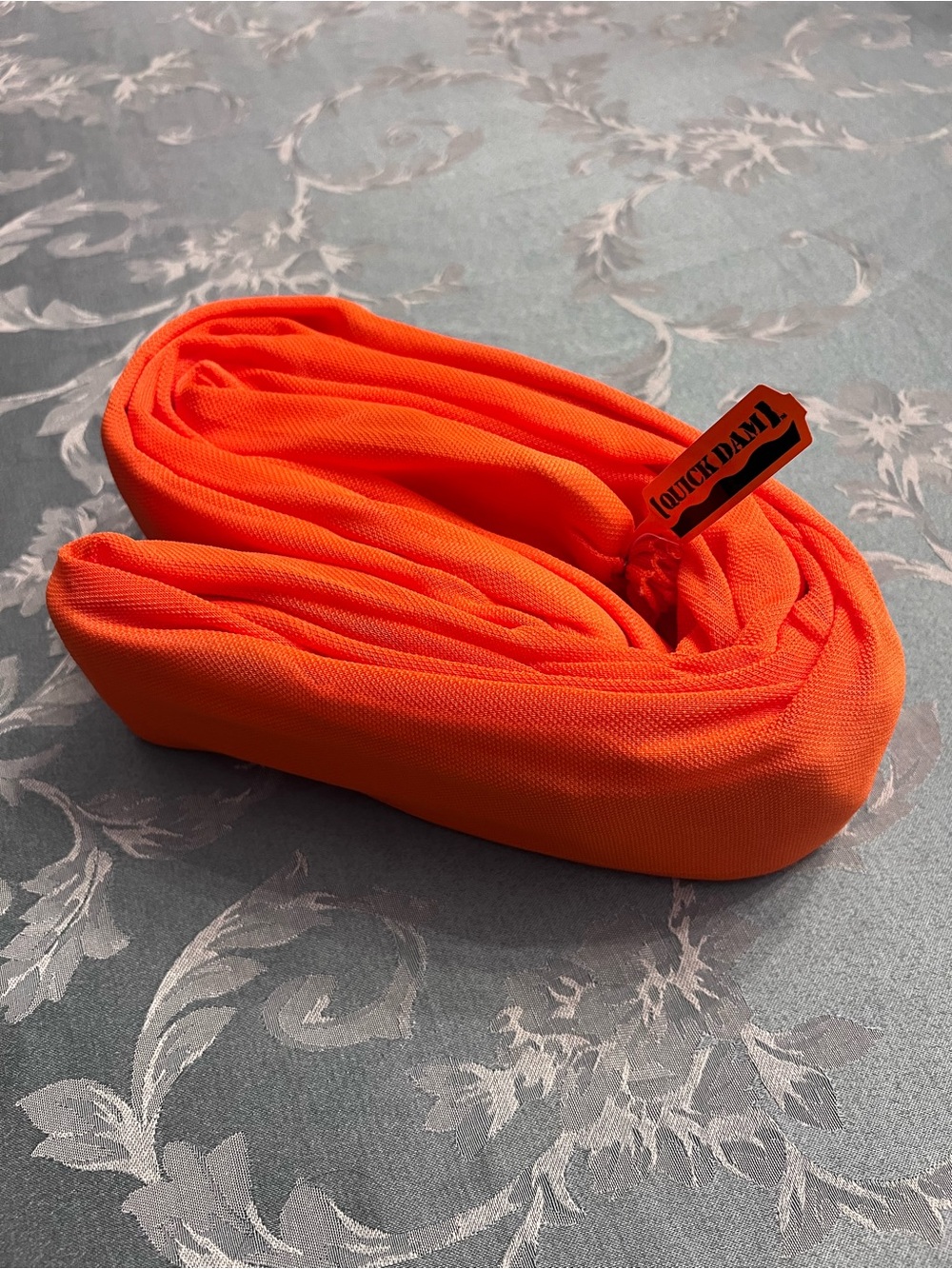 Quick Dam Orange Water Dam Barrier Flood Spill Containment 8 Ft
